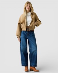 GUESS Jeans - GUESS JEANS Faux Suede Bomber Jacket