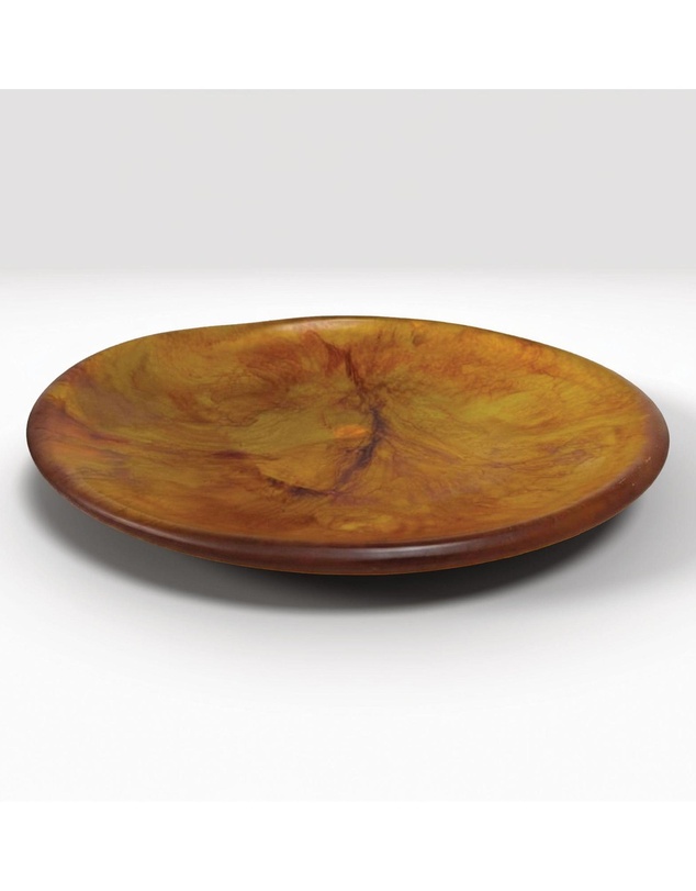 Urban Attitude - Urban Attitude SHAY Extra Large Bowl Height 6cm lowest 12cm highest by Width 52.5cm x 60cm - Burnt Amber