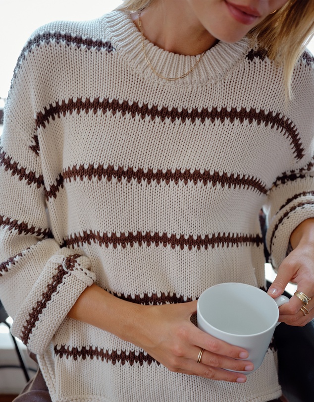 Ceres Life - Lila Oversized Knit Crew