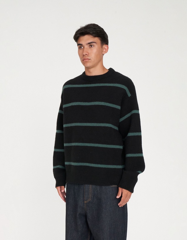 Huffer - Stack Stripe Knit Crew