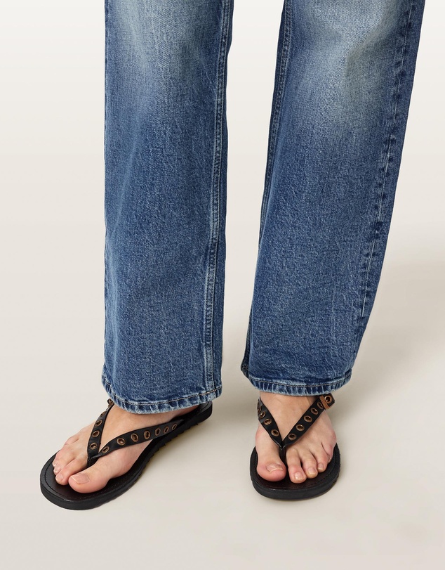 AllSaints - Sydney Eyelet Sandals