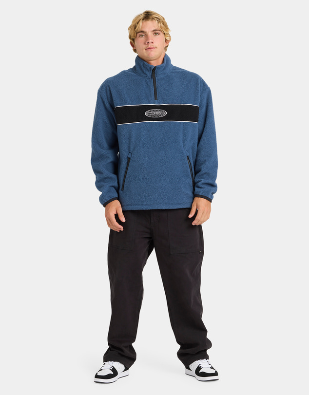 Quiksilver - Mens Mercury Panel 1/4 Zip Fleece Jumper