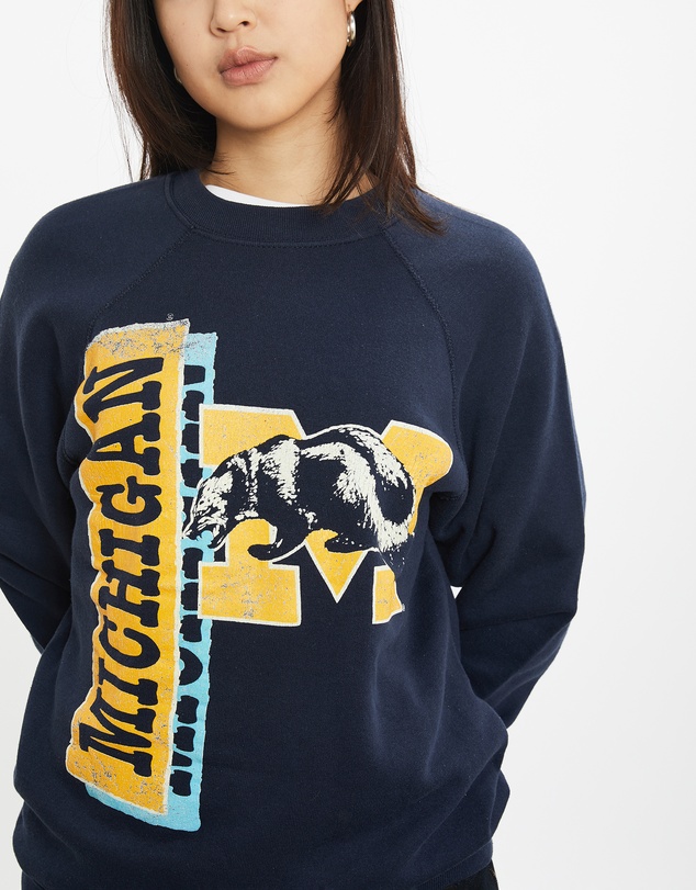 Vintage by The Real Deal - Pre Loved - Vintage 90s NCAA University of Michigan Wolverines Sweatshirt