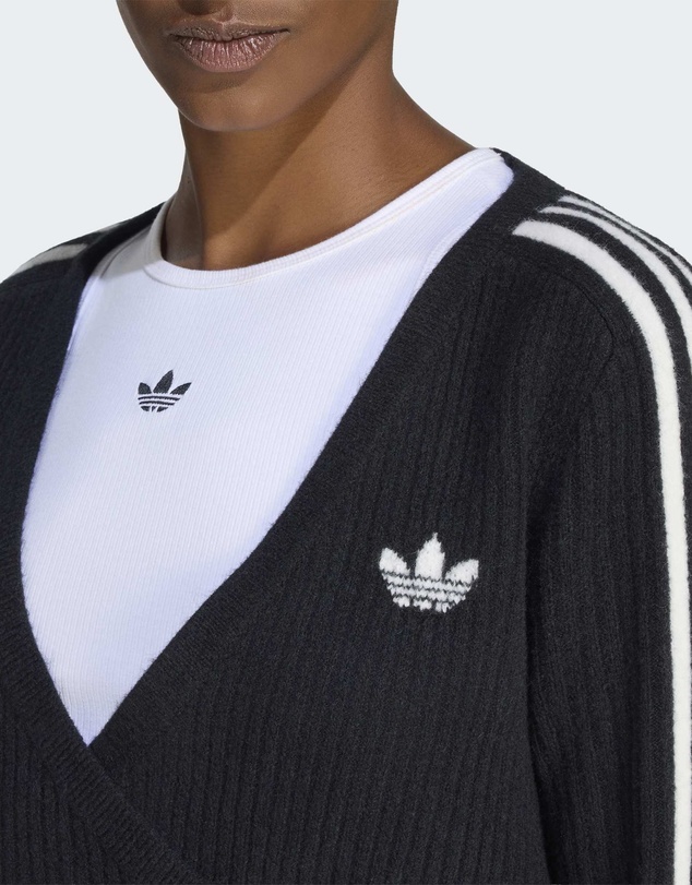 adidas Originals - ADIDAS ORIGINALS BY JENNIE KNITTED WRAP AROUND CARDIGAN Womens
