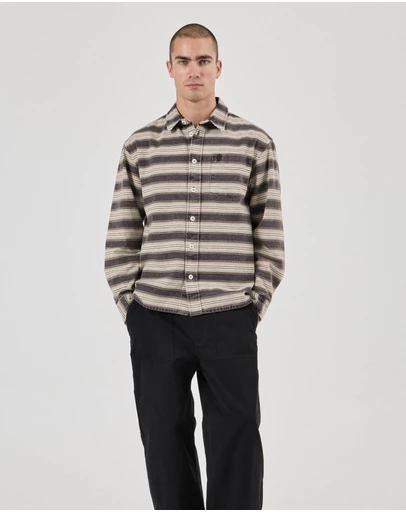 Rolla's - Meridian Stripe Long Sleeve Shirt