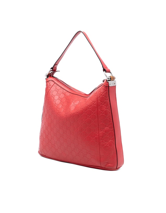 Pre-Loved by Azura Reborn - Pre-Loved Guccissima Bamboo D Ring Hobo