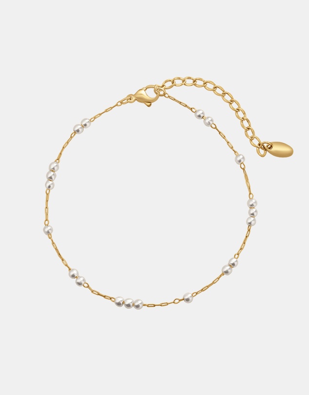 Zoe Olivia - Waterproof Intermittent Pearl Anklet