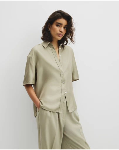 Country Road - Short Sleeve Silk Shirt