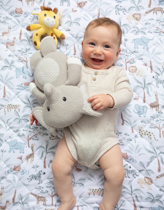 Living Textiles - Knitted Toy - Mason the Elephant