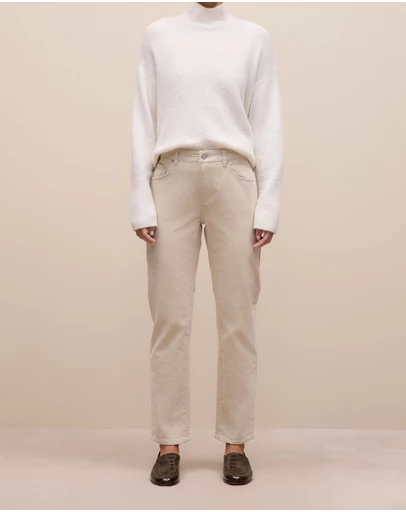 Trenery - Cord Five Pocket Boyfriend Pant in Fawn
