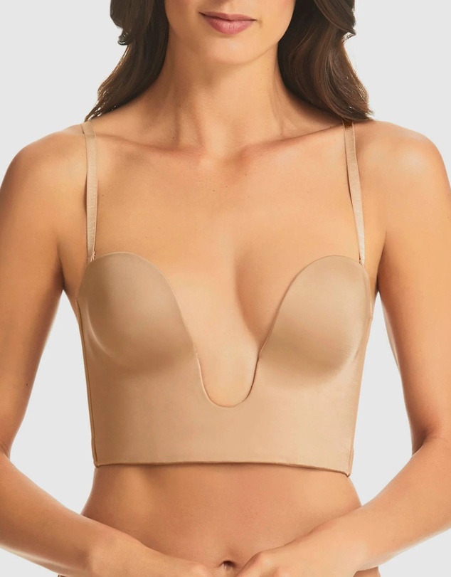 Fine Lines - Refined 4 Way Strapless Convertible Plunge Bustier