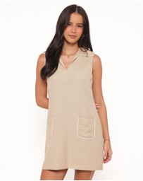 Petal & Pup - Newton Mini Dress - Taupe