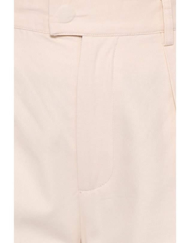 Petal & Pup - Asher Tie Detail Tapered Leg Pants - Cream