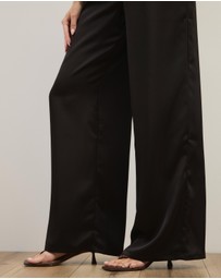 Atmos&Here - Nora Satin Wide Leg Pants