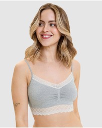 Billet Doux - Zen Dentelle Longline Wirefree Bralette with Lace