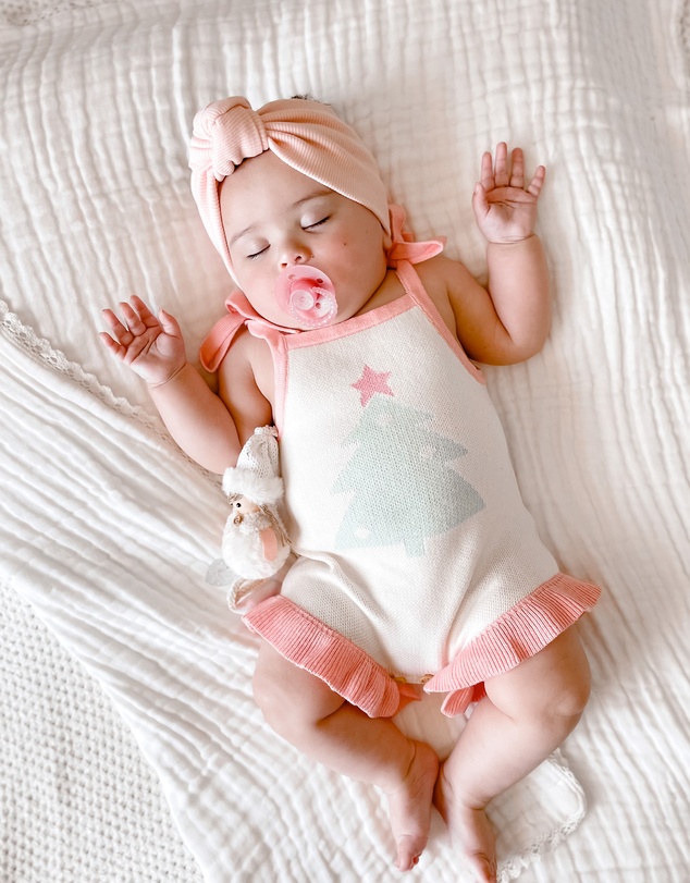 WITH LOVE FOR KIDS - Frills Knitted Romper - Babies