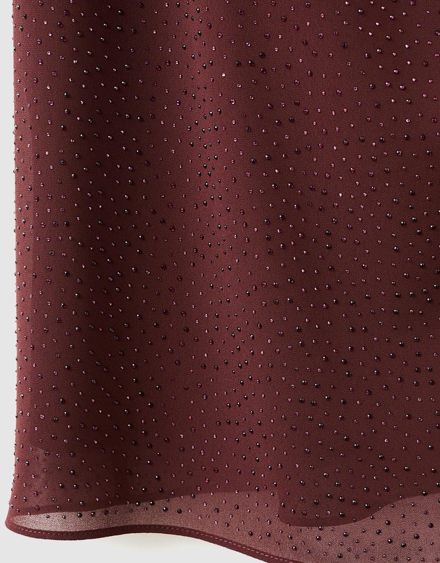 M.N.G - Asymmetrical Rhinestone Dress