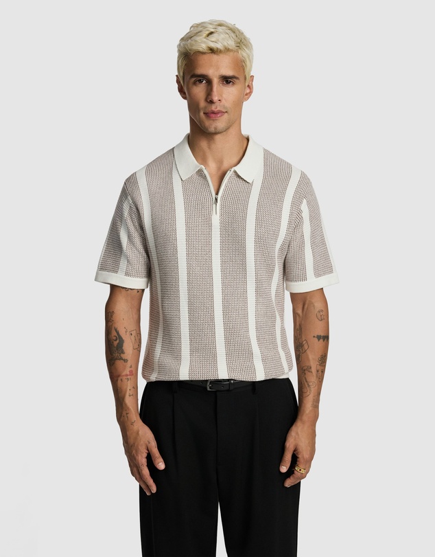 yd. - Hutley Knitted Polo Shirt