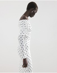 M.N.G - Polka Dot Bandeau Dress