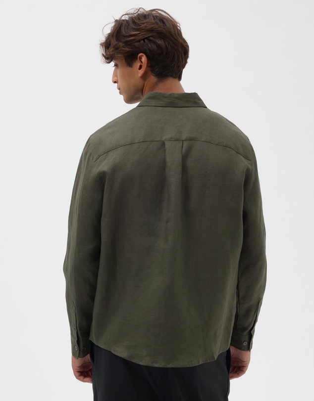 AERE - Euro Resort Linen LS Shirt