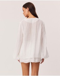 SNDYS - Brandi Crinkle Tie Top