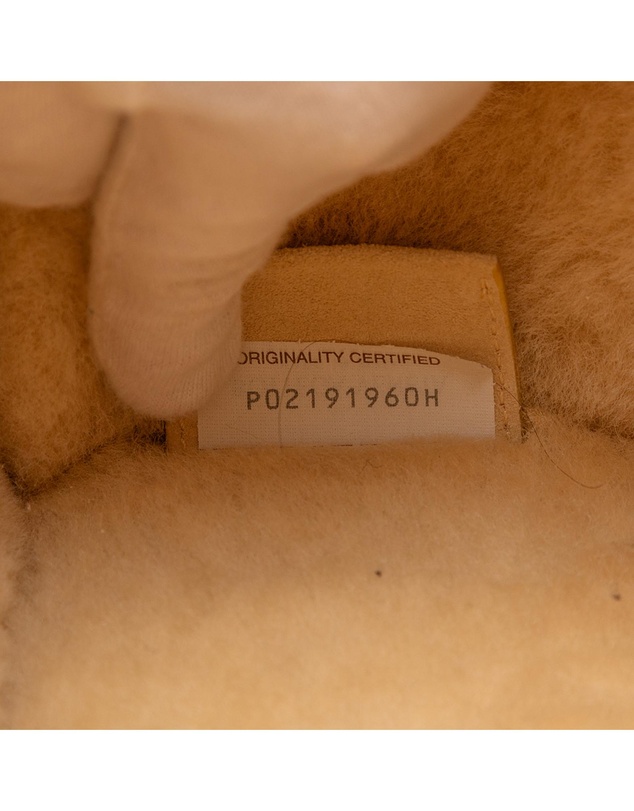 Pre-Loved by Azura Reborn - Pre-Loved Small Suede and Shearling Maxi Intrecciato Arco Tote