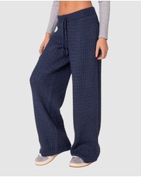 EDIKTED - Portia Relaxed Cable Knit Pants
