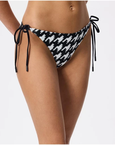 Perfect Moment - Houndstooth Pm Bikini Top
