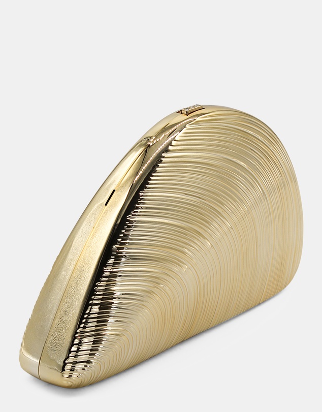 Morgan & Taylor - Whitney Shell Clutch in Gold
