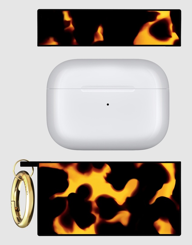 Flaunt - Flaunt Tortoise with Gold Clip Case for AirPod Pro 3