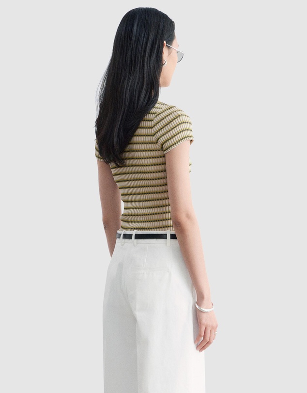 & Other Stories - Striped Rib-Knit T-Shirt