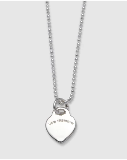 Von Treskow - Fine necklace with VT flat heart