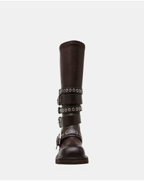 Steve Madden - Kannonball Brown Leather Boots