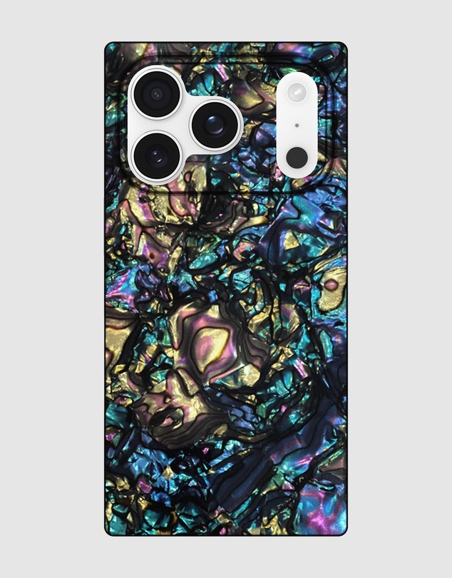 Flaunt - Flaunt Square Abalone Shell MagSafe Case for iPhone 17 Pro