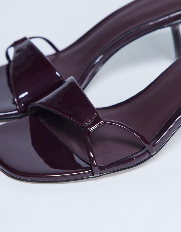 TOPSHOP - Ily Patent Heeled Mules
