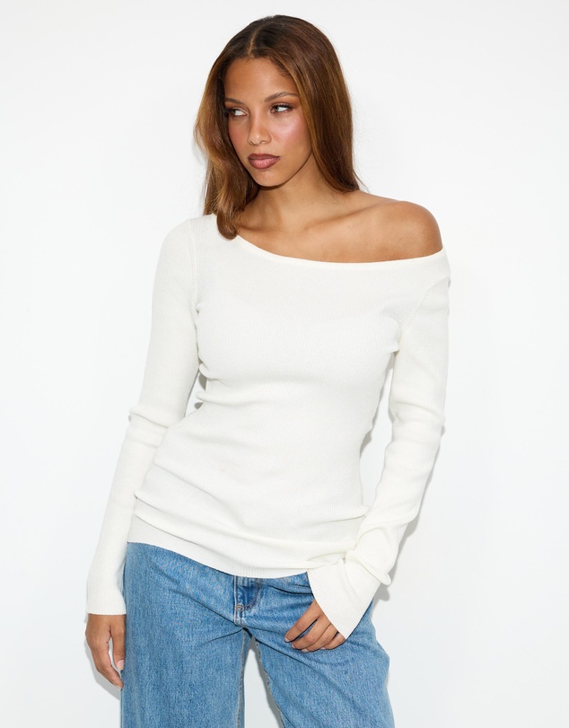 Dazie - Negroni Asymmetrical Knit Top