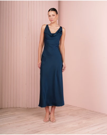Azzurielle - Kaydy Cross Back Maxi Dress
