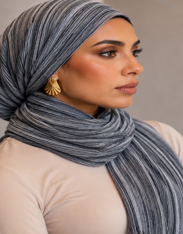 Mod Squad - Rayon Wave Hijab - Sky