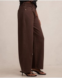 Forever New Petite - Emma Petite Mid Rise Barrel Jeans