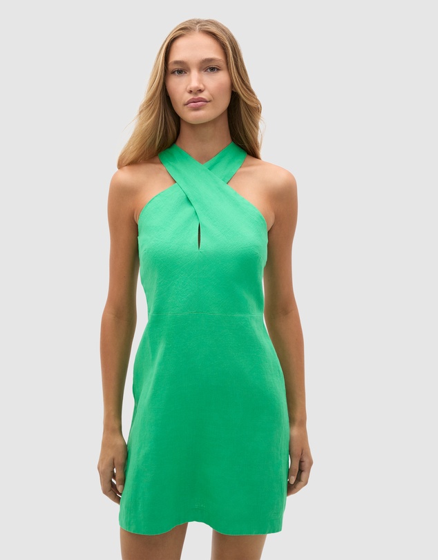 Seed Heritage - Linen Halter Mini Dress