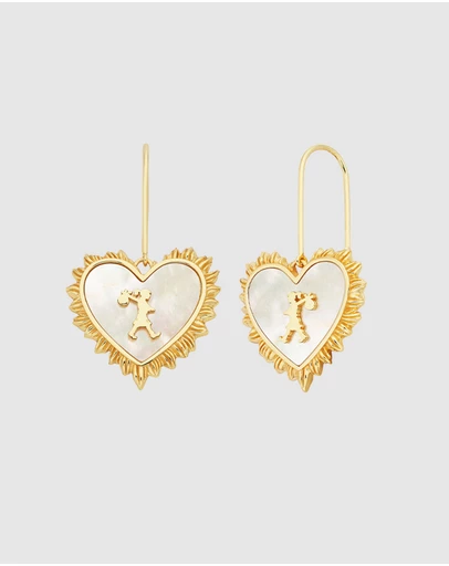 Karen Walker - Runaway Flaming Mother Of Pearl Earrings