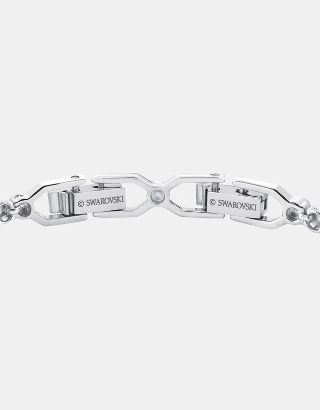 Swarovski - Imber Emily Tennis bracelet, Round cut, White, Rhodium plated