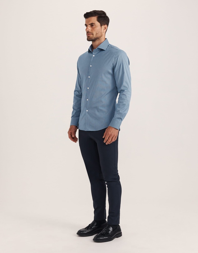 SABA - Lucian Long Sleeve Stretch Check Shirt