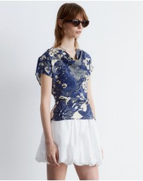 & Other Stories - Draped Cowl-Neck Top