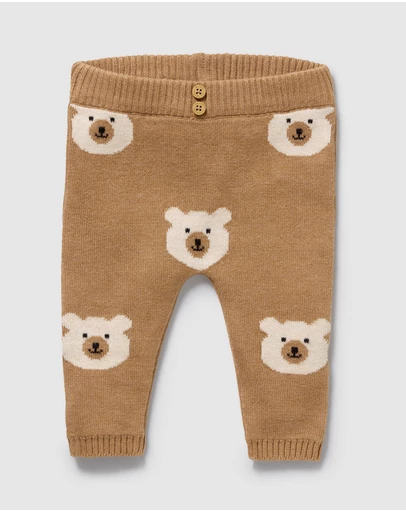 Wilson & Frenchy - Organic Knitted Jacquard Leggings - Babies
