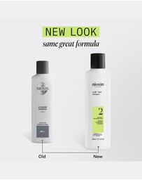 Nioxin - Nioxin System 2 Scalp + Hair Shampoo - Hair Thickening Shampoo For Natural Hair With Progressed Thinning, 300ml