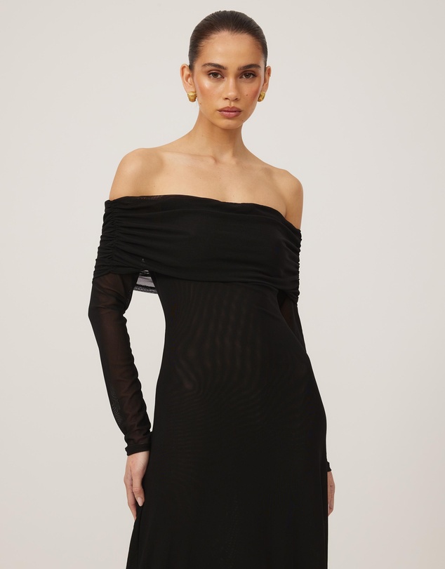 Tussah - Mia Off Shoulder Midi Dress