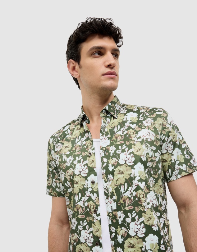 Politix - Painted Floral Short Sleeve Shirt