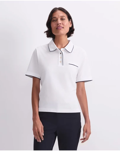 Sportscraft - Tara Tipped Pique Polo
