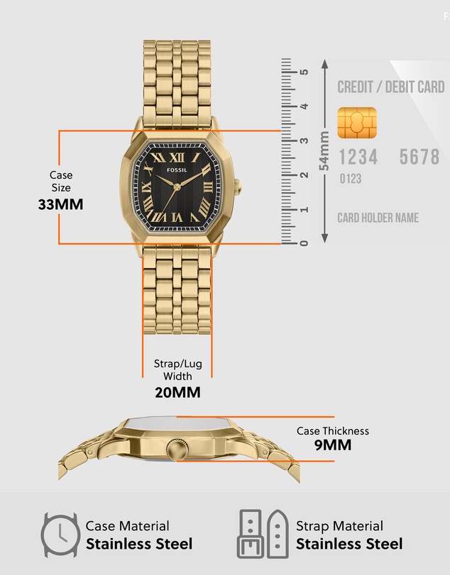 Fossil - Harlow Gold Tone Analogue Watch